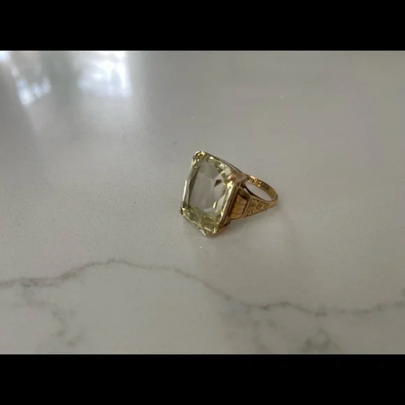 Vintage 14 k Gold Cocktail Ring - Picture 3 of 16